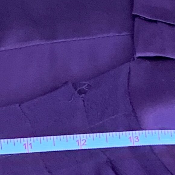 Hannah Jo 2-piece Amethyst Silk Charmeuse Cocktail Dress Womens M ~2008 - Picture 9 of 15